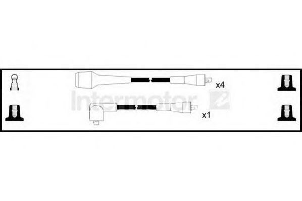 Комплект проводов зажигания STANDARD 76033