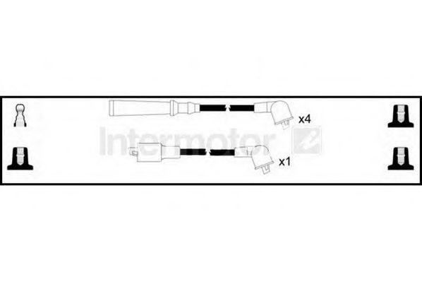 Комплект проводов зажигания STANDARD 76036