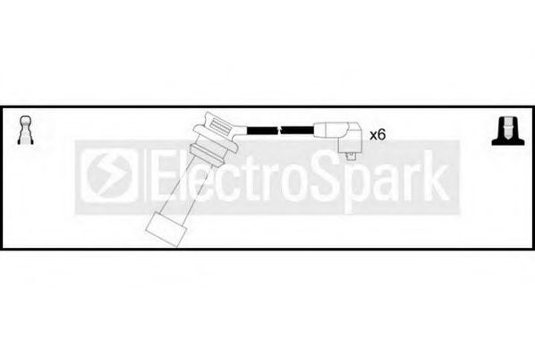Комплект проводов зажигания STANDARD OEK782