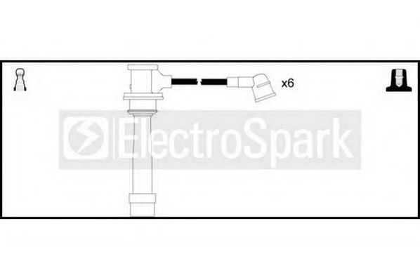Комплект проводов зажигания STANDARD OEK743