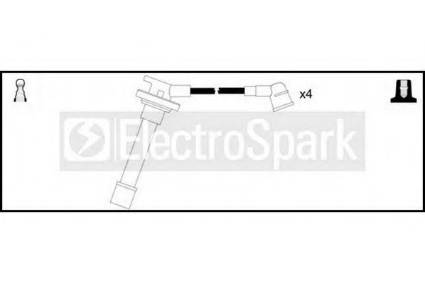 Комплект проводов зажигания STANDARD OEK222