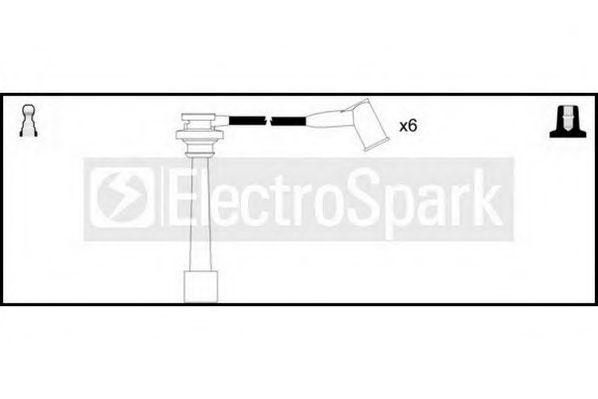 Комплект проводов зажигания STANDARD OEK656