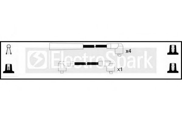 Комплект проводов зажигания STANDARD OEK765