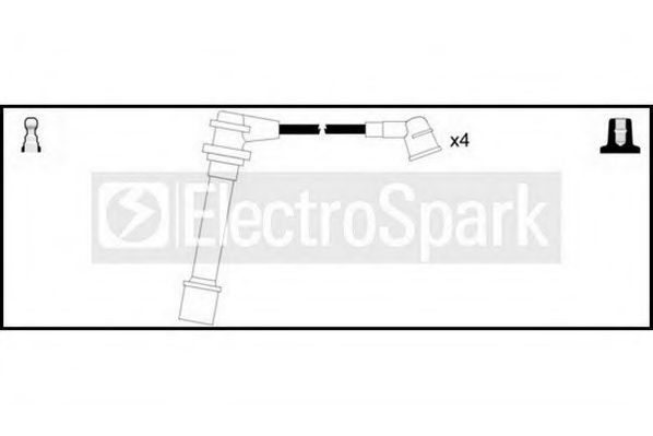 Комплект проводов зажигания STANDARD OEK074