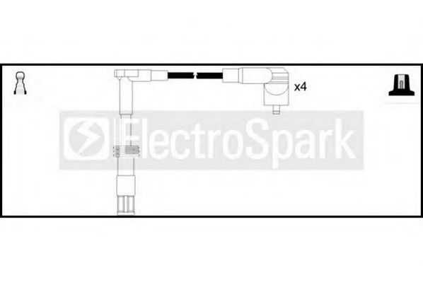 Комплект проводов зажигания STANDARD OEK784