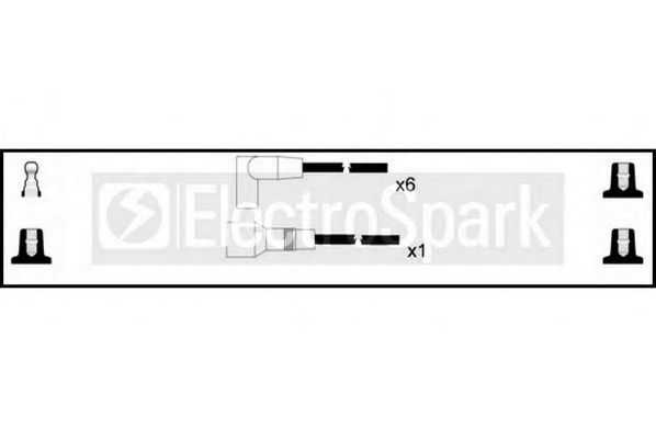 Комплект проводов зажигания STANDARD OEK1019