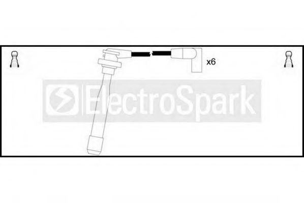 Комплект проводов зажигания STANDARD OEK1043