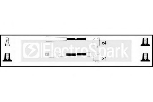 Комплект проводов зажигания STANDARD OEK018
