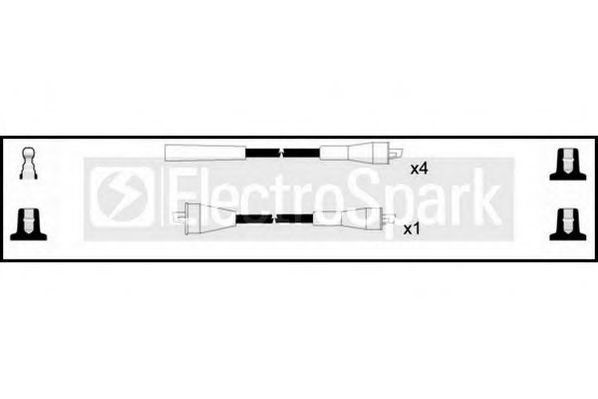 Комплект проводов зажигания STANDARD OEK028