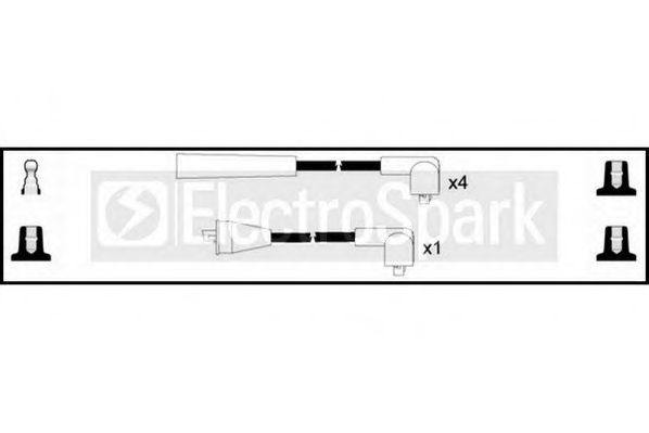 Комплект проводов зажигания STANDARD OEK192