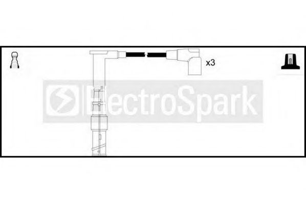 Комплект проводов зажигания STANDARD OEK746