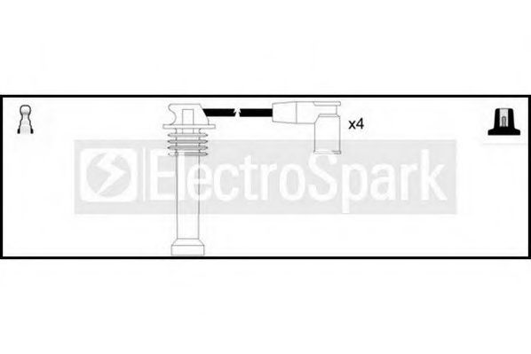 Комплект проводов зажигания STANDARD OEK497