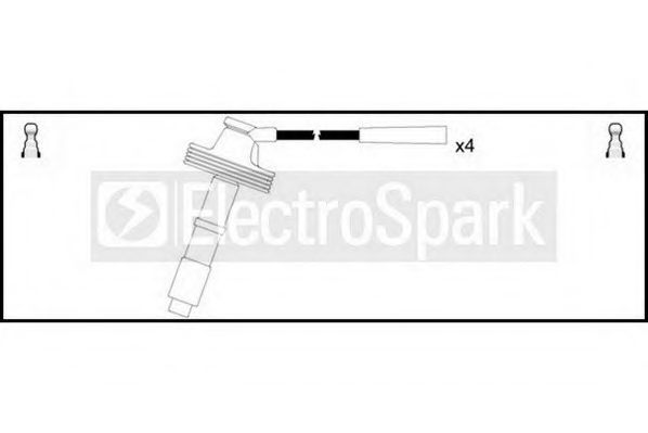 Комплект проводов зажигания STANDARD OEK760