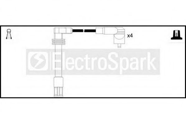 Комплект проводов зажигания STANDARD OEK727