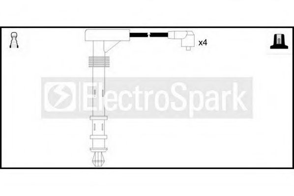 Комплект проводов зажигания STANDARD OEK187