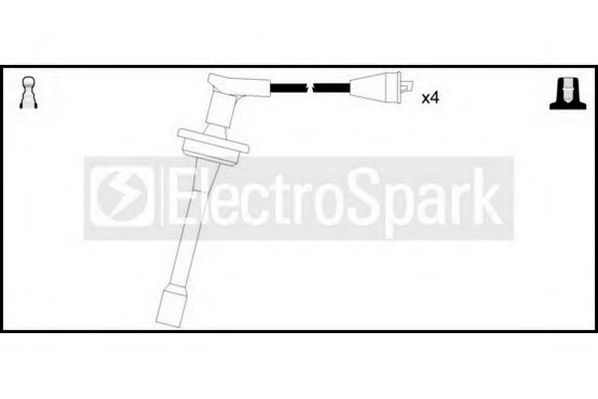 Комплект проводов зажигания STANDARD OEK910