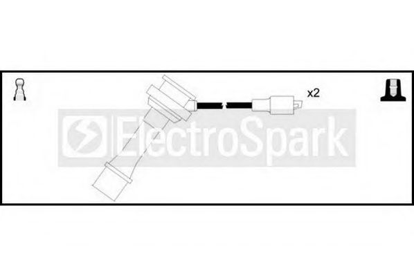 Комплект проводов зажигания STANDARD OEK728