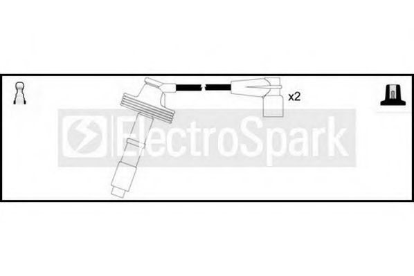 Комплект проводов зажигания STANDARD OEK695