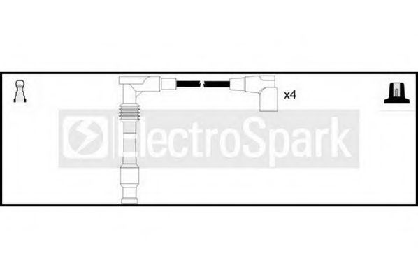 Комплект проводов зажигания STANDARD OEK942