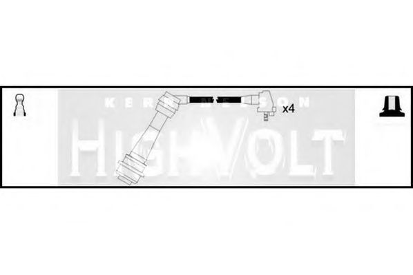 Комплект проводов зажигания STANDARD OEF801