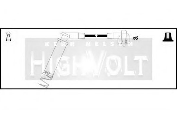 Комплект проводов зажигания STANDARD OEF810