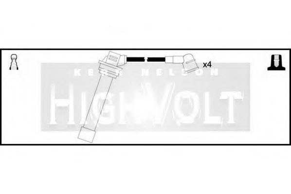 Комплект проводов зажигания STANDARD OEF411