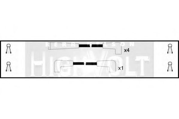 Комплект проводов зажигания STANDARD OEF005