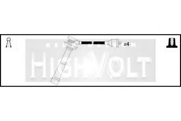 Комплект проводов зажигания STANDARD OEF332