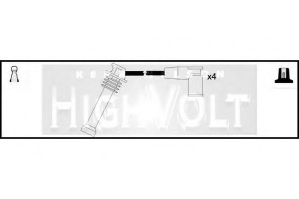 Комплект проводов зажигания STANDARD OEF756