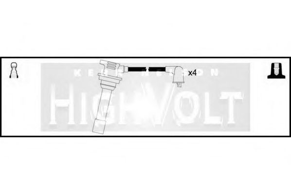 Комплект проводов зажигания STANDARD OEF006