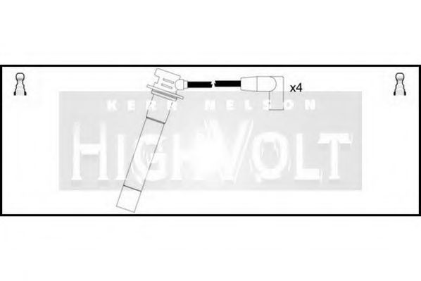 Комплект проводов зажигания STANDARD OEF597