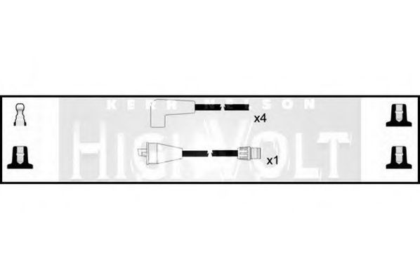 Комплект проводов зажигания STANDARD OEF522