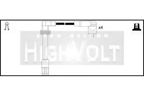 Комплект проводов зажигания STANDARD OEF786