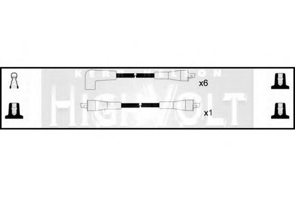 Комплект проводов зажигания STANDARD OEF583