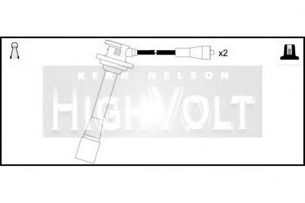 Комплект проводов зажигания STANDARD OEF078