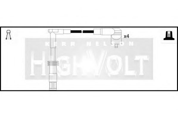 Комплект проводов зажигания STANDARD OEF425