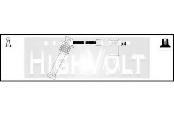 Комплект проводов зажигания STANDARD OEF753