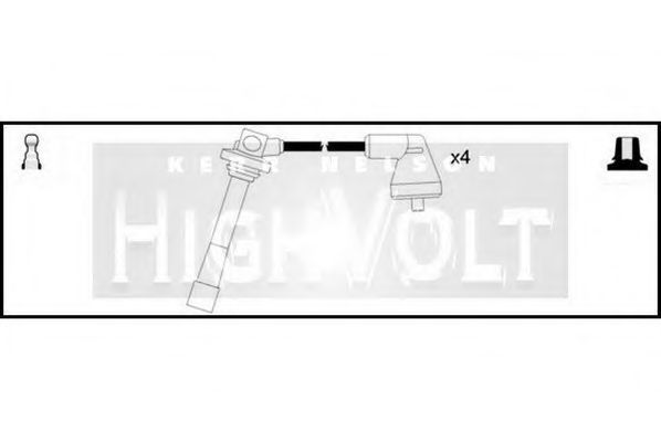 Комплект проводов зажигания STANDARD OEF540