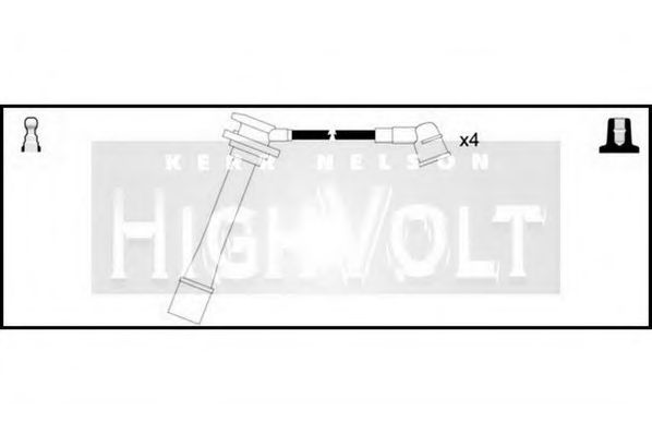 Комплект проводов зажигания STANDARD OEF062