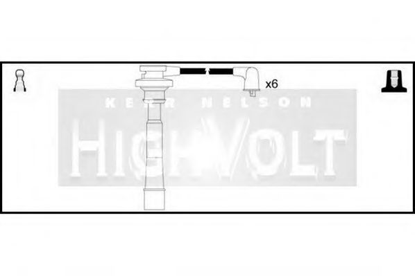 Комплект проводов зажигания STANDARD OEF1010