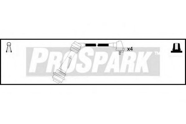 Комплект проводов зажигания STANDARD OES1063