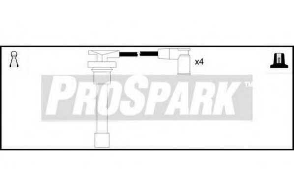 Комплект проводов зажигания STANDARD OES1136