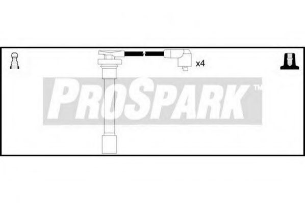 Комплект проводов зажигания STANDARD OES1139