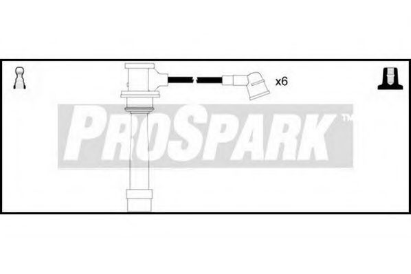 Комплект проводов зажигания STANDARD OES1149