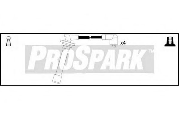 Комплект проводов зажигания STANDARD OES120