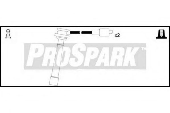 Комплект проводов зажигания STANDARD OES1226