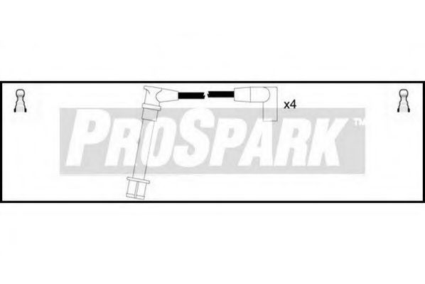 Комплект проводов зажигания INTERMOTOR 76268