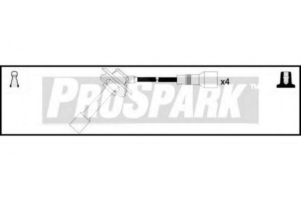 Комплект проводов зажигания INTERMOTOR 76273
