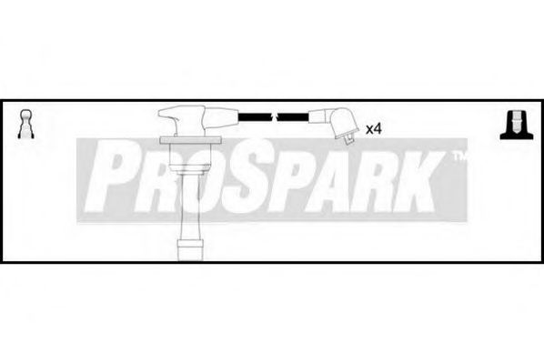 Комплект проводов зажигания STANDARD OES1253