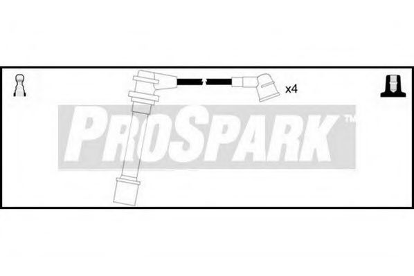 Комплект проводов зажигания STANDARD OES1280